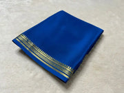 Semi-Mysore Silk Saree with zari work. 6.3m length. Includes blouse. Machine washable.